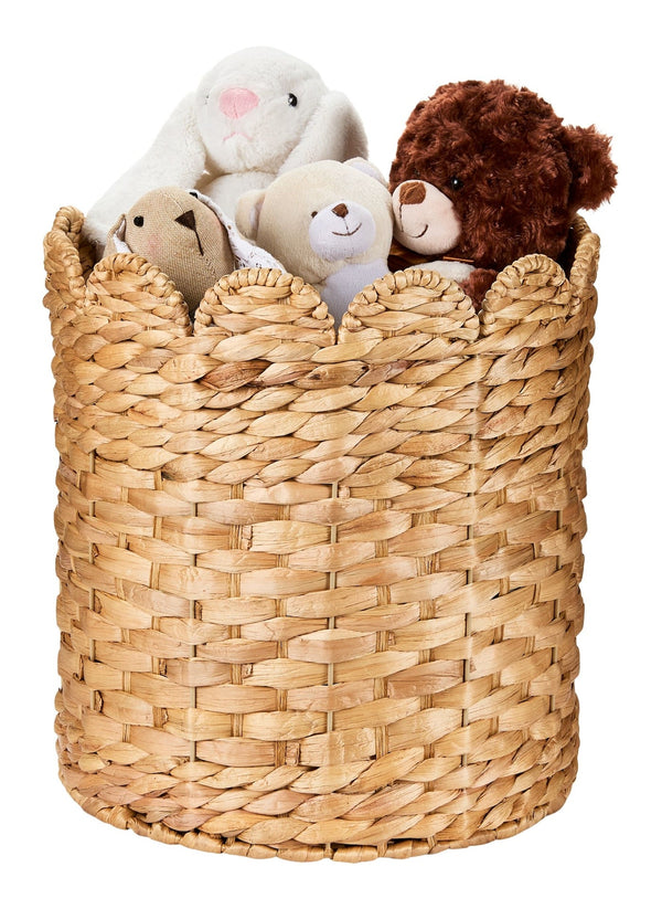 Canvas Sadie Woven Tall Water Hyacinth Storage Basket W6