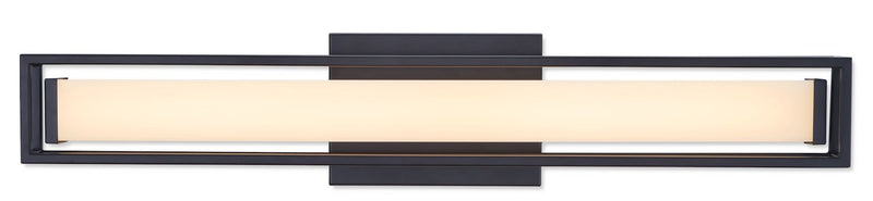 Canvas Slade 1-Light Integrated LED Vanity Light, Black, 24-in J4