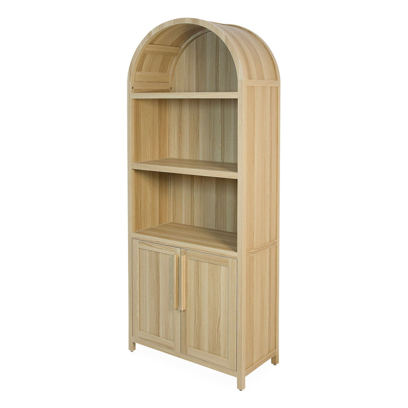 Canvas Stratford Arched Bookcase, Oak F4