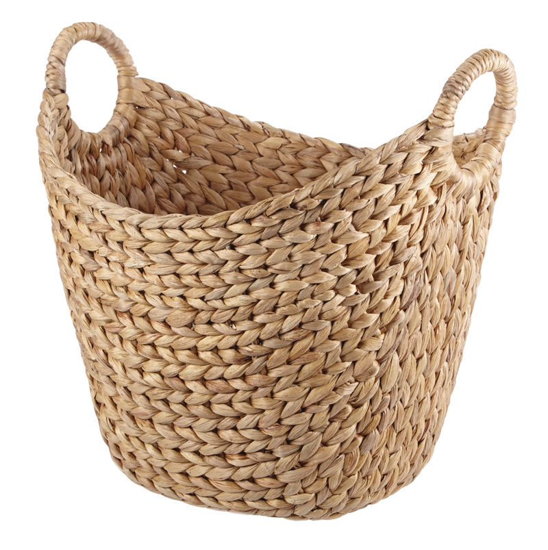 CANVAS Tess Curved Hand Woven Storage Basket, 16 x 12 x 15-in F2