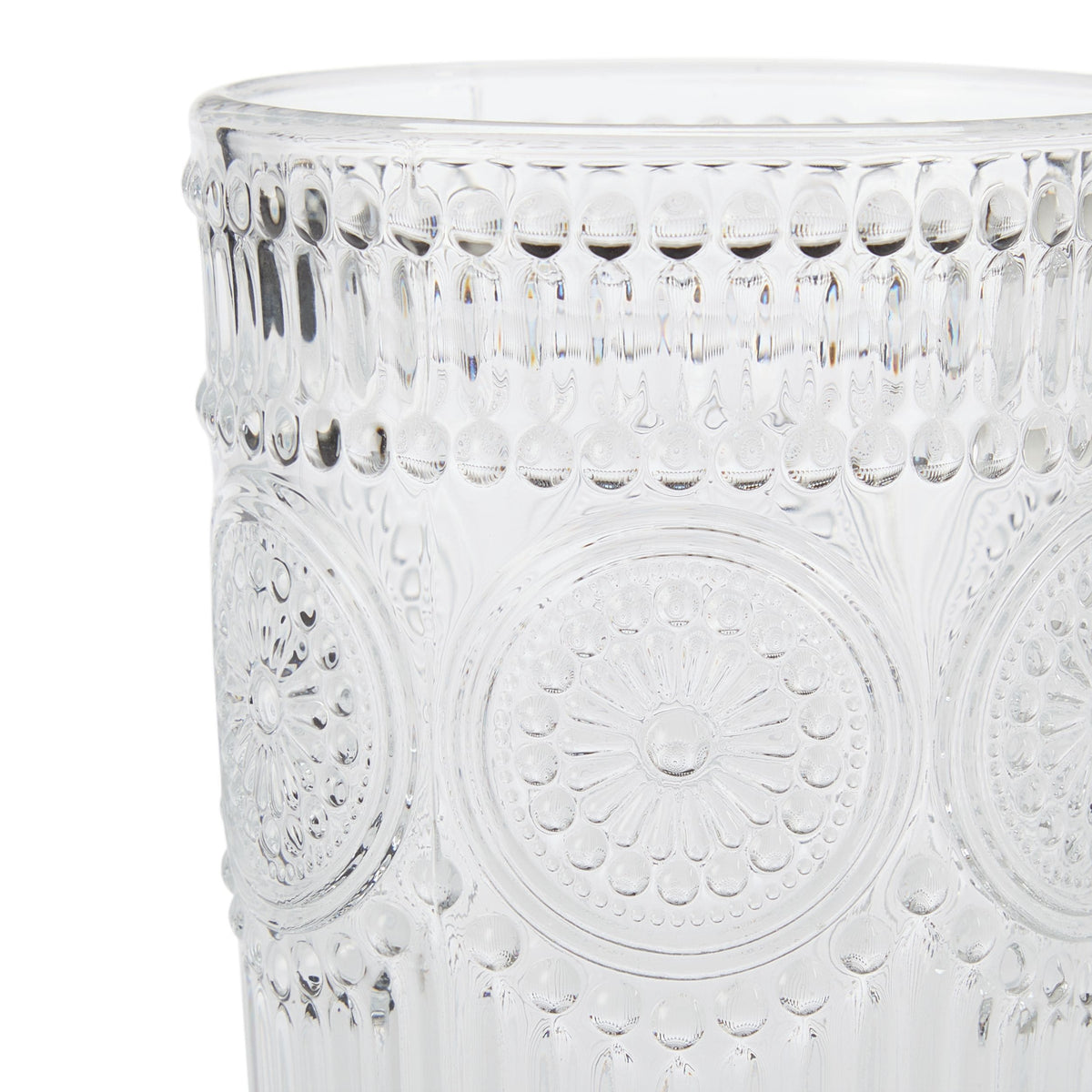 CANVAS Vintage Embossed Glass Tumbler Set, 4-pk