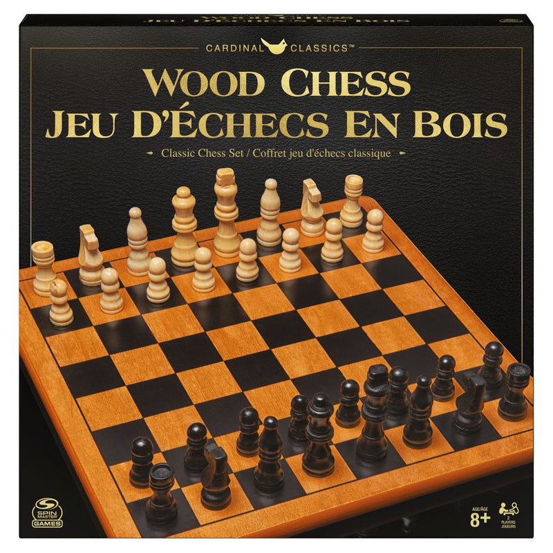 Cardinal Classics Premium Wood Chess Set, 2 Players, Ages 8+ K5