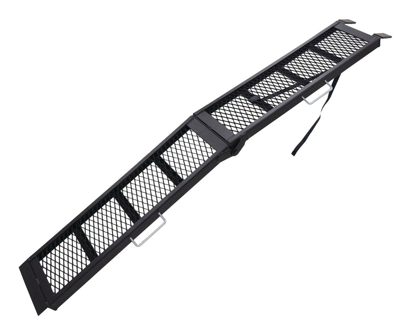 CargoMaster Power Sport Steel Mesh Centre Folding Loading Ramp, 80 x 11 in, Single Ramp E1