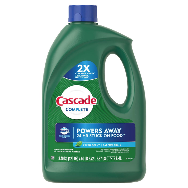 Cascade Complete Gel Dishwasher Detergent, 3.4-kg X2