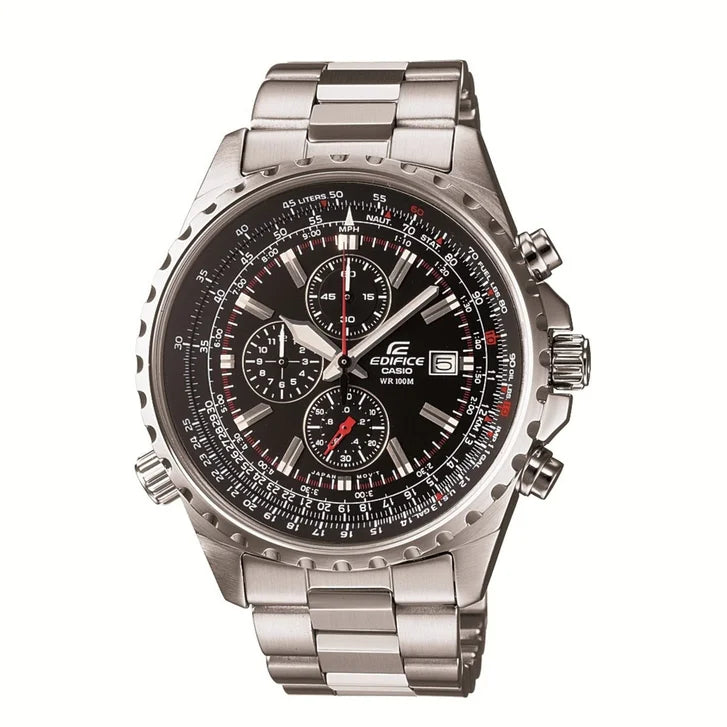 Casio Edifice Black Dial Men's Watch Q4