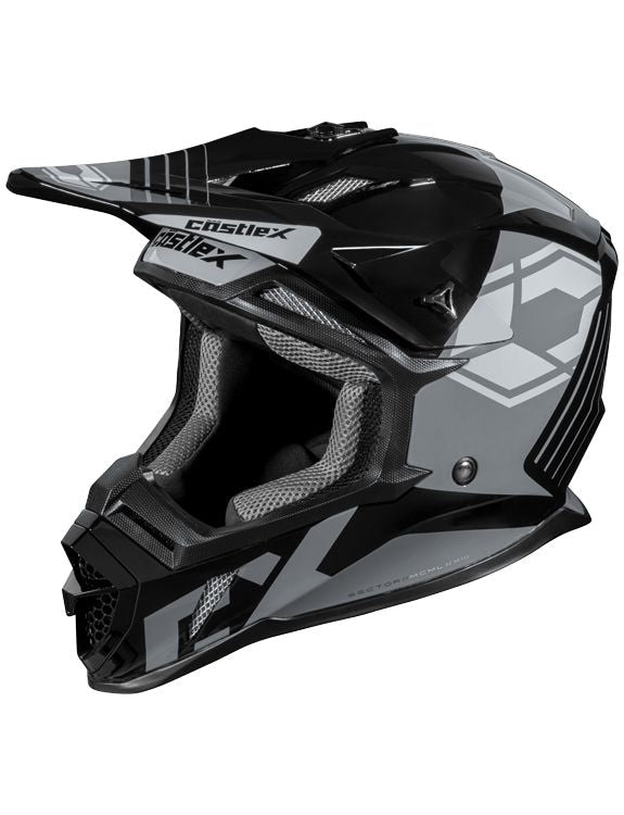 Castle X CX200 Sector MX Helmet, Grey Y8