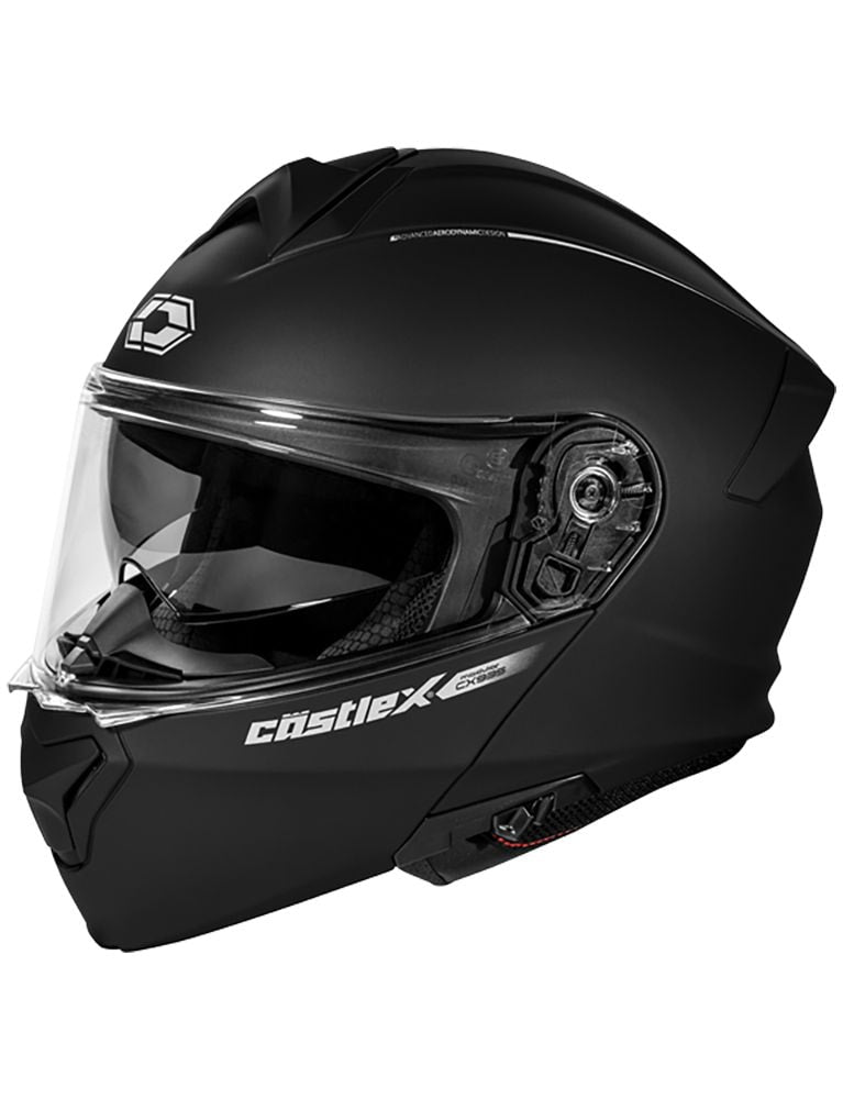 Castle X CX935 Adult Full Face Modular Motorcycle Helmet, Matte Black X6