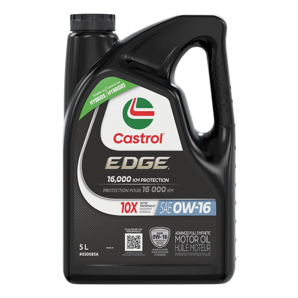 Castrol EDGE 0W16 Advanced Synthetic Motor Oil, 5-L Q6