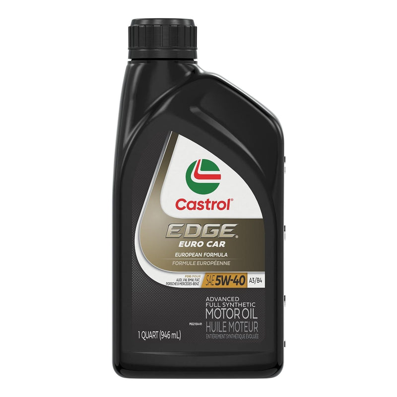 Castrol EDGE 5W40 A3/B4 Euro Advanced Synthetic Engine/Motor Oil, 946mL K6