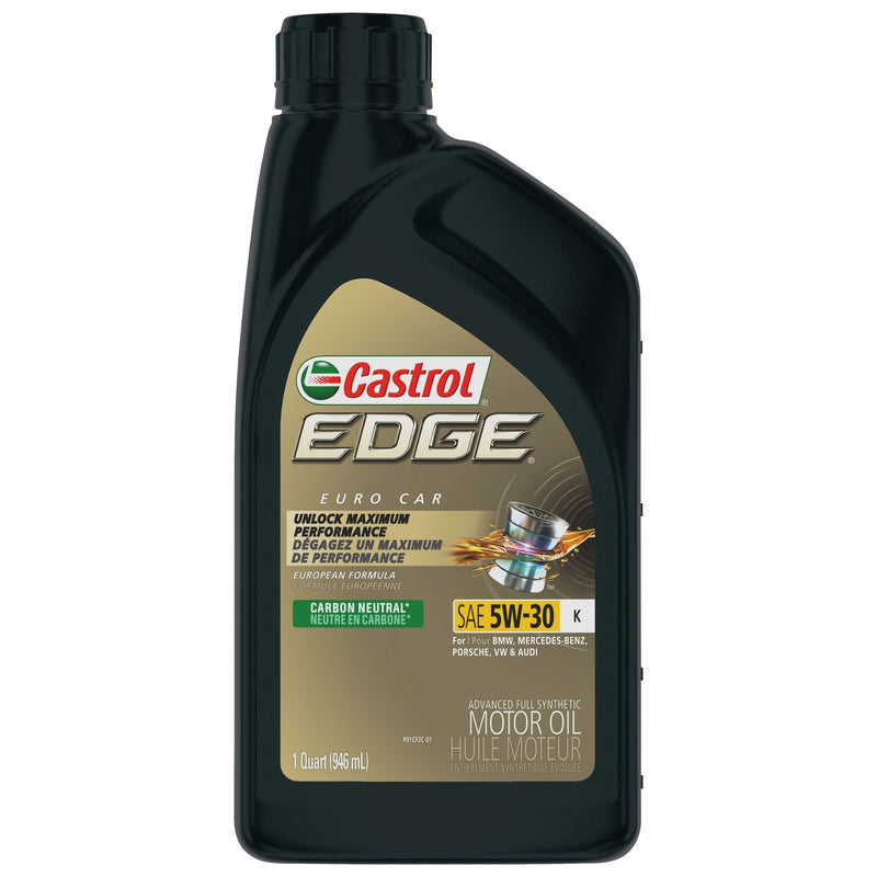 Castrol EDGE Euro K 5W30 Advanced Synthetic Engine/Motor Oil, 946-mL W9
