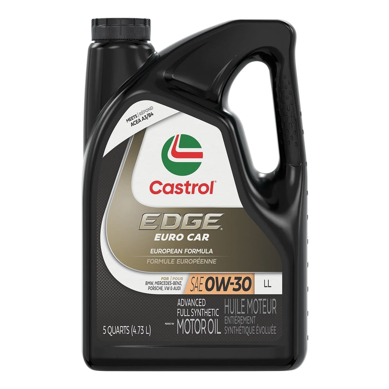 Castrol EDGE Synthetic Euro LL 0W30 Motor Oil, 4.73-L T8