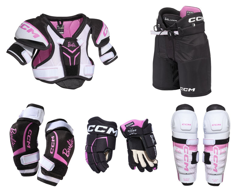 CCM Barbie Hockey Protective Kit, Youth, Assorted Sizes A4