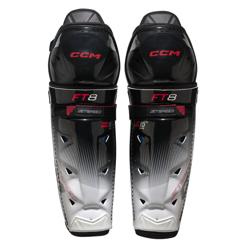 CCM Jetspeed FT8 Shin Guards, Senior, Assorted Sizes Y3
