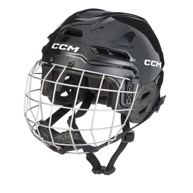 CCM Multi-Sport Hockey Helmet & Cage Combo, Youth, Black I6