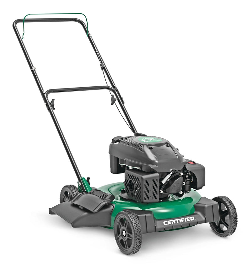 Certified 150cc 2-in-1 Gas Engine Walk Behind Push Lawn Mower with Side Discharge, 21-in E6
