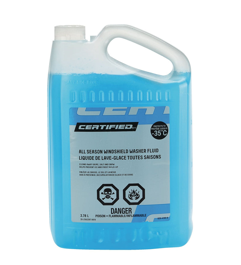 Certified All-Season Windshield Washer Fluid, -35°C, 3.78-L O6
