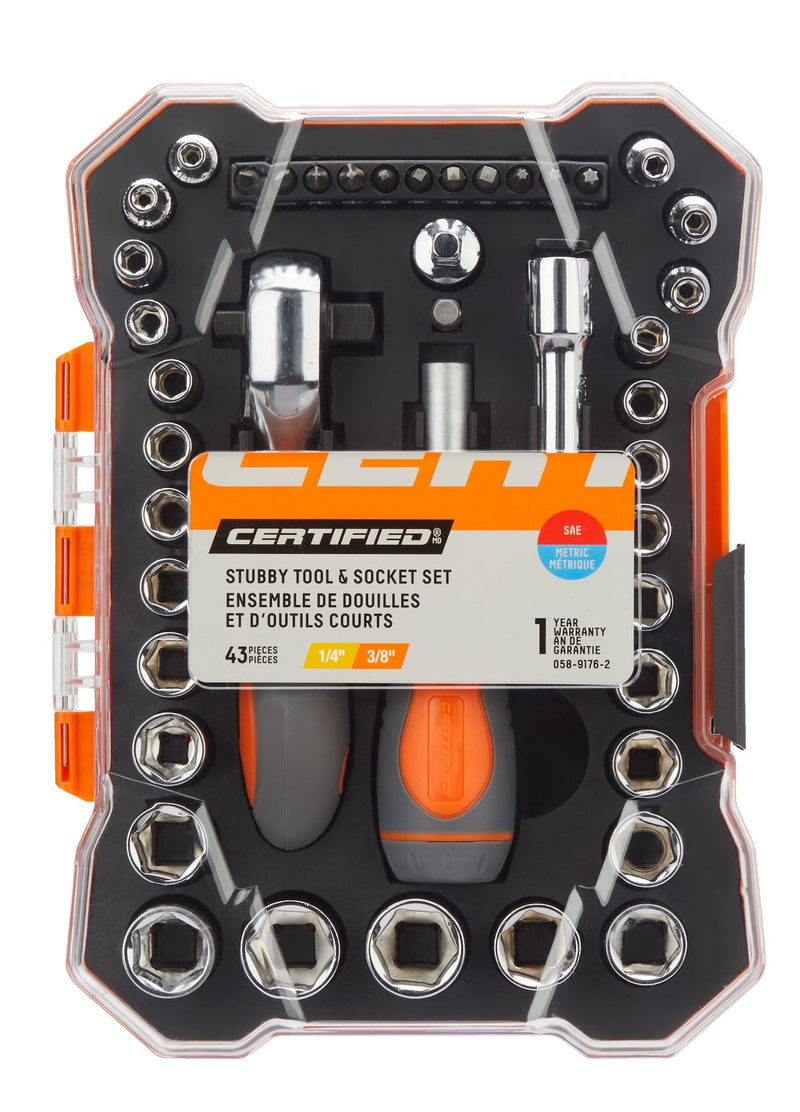 Certified Home Repair Tool & Socket Set, 43-pc Y8