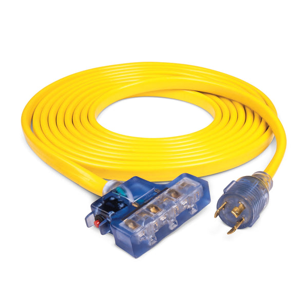 Champion 20A, 125V L5-30R Flat Design Generator Extension Cord, 25-ft D9