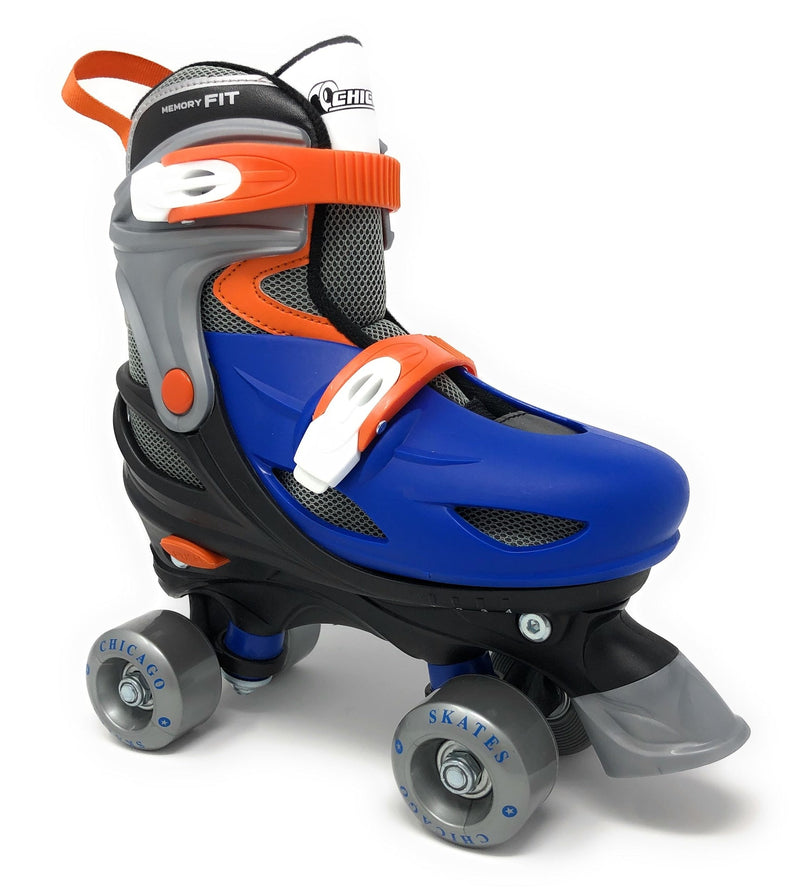 Chicago Skates Kids' Adjustable Roller Skates, Blue Y8