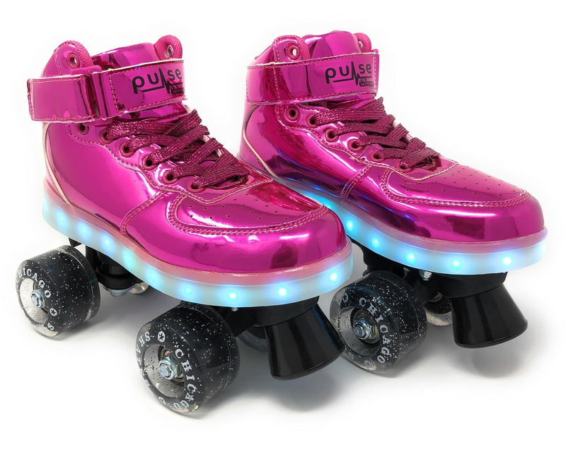 Chicago Skates Pulse LED Light Up Rollerskates, Pink R1