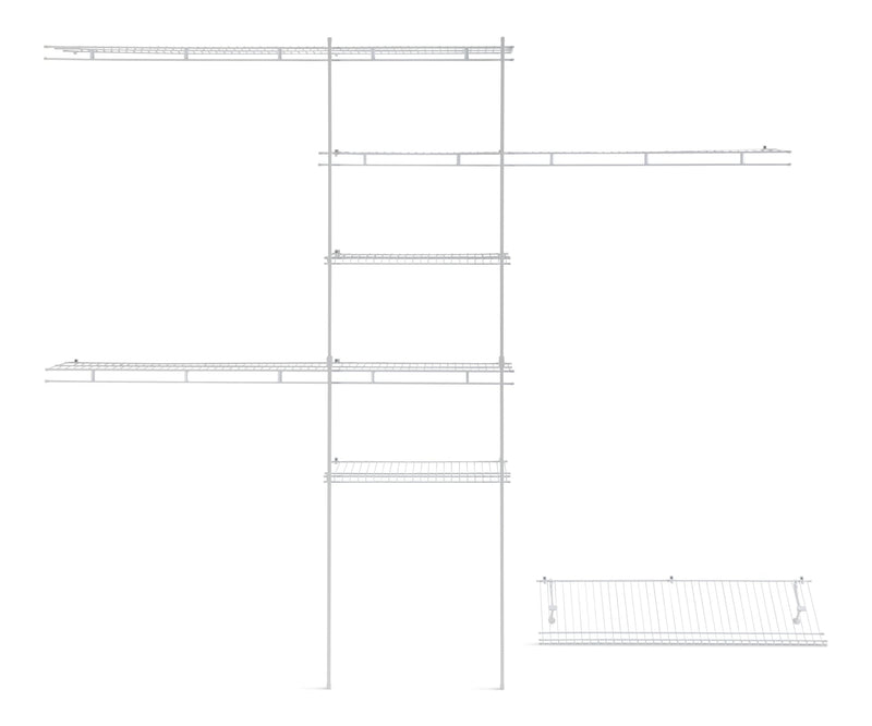 ClosetMaid Deluxe Shelf & Rod Closet Organizer System Kit, 5-ft x 8-ft L4