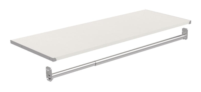 ClosetMaid Modular Shelf & Hang Rod Kit, White R4