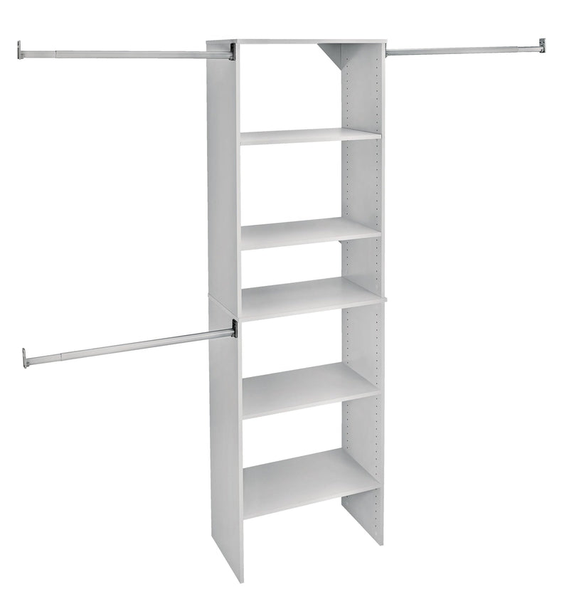 ClosetMaid Suite Symphony Starter Tower Kit, White, 25-in A6