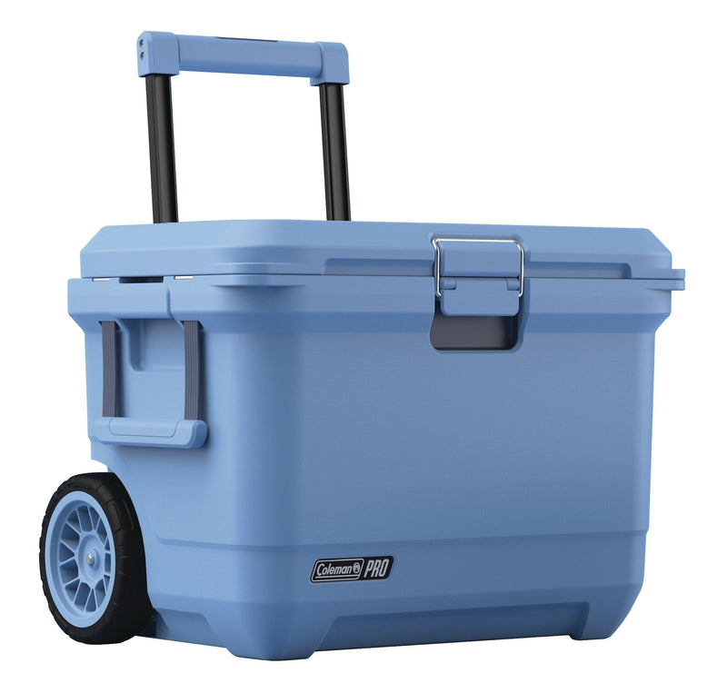 Coleman Pro Wheeled Hard Cooler, Blue, 55 QT I2