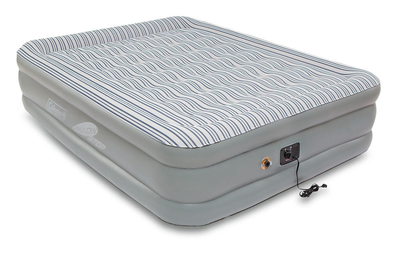 Coleman Queen SupportRest Elite Double-High Inflatable Air Mattress/Airbed with Built-In 120V Pump, Woods Outdoor Collapsible Folding Utility... C9
