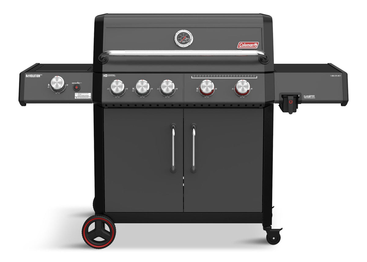 Coleman Revolution II 5-Burner Grill and Griddle Combo LP Gas BBQ