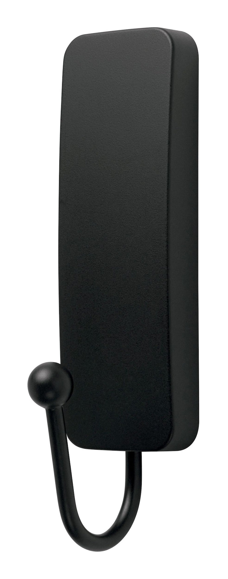 Command Medium Decorative Hook with Adhesive Strips, Matte Black, 3-lbs, 1 Strip per Pack O7