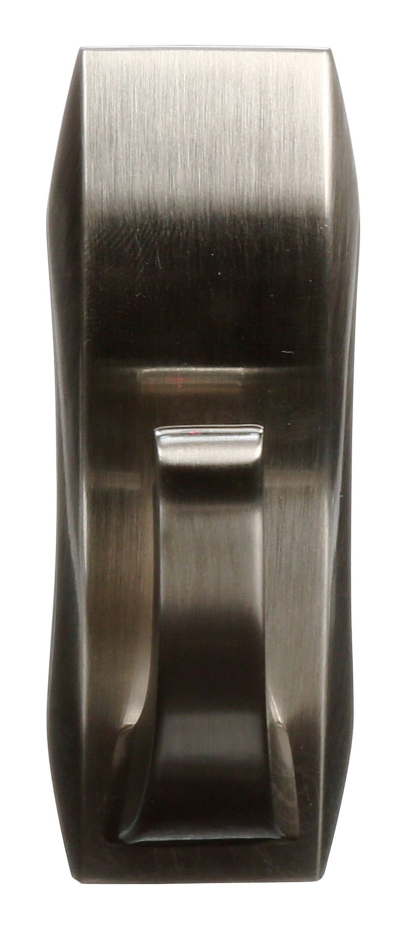 Command Medium Metal Décor Hook with Adhesive Strips, Brushed Nickel, 3-lbs, 1 Strip per Pack J7