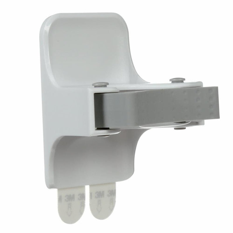 Command Wall-Mounted Mop & Broom Gripper with Adhesive Strips, White, 4-lbs, 1 Strip per Pack T9