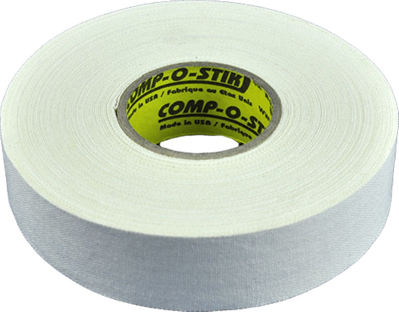 Comp-o-stik Cloth Hockey Stick Tape, White, 24-mm x 15-m, 4-pk M4