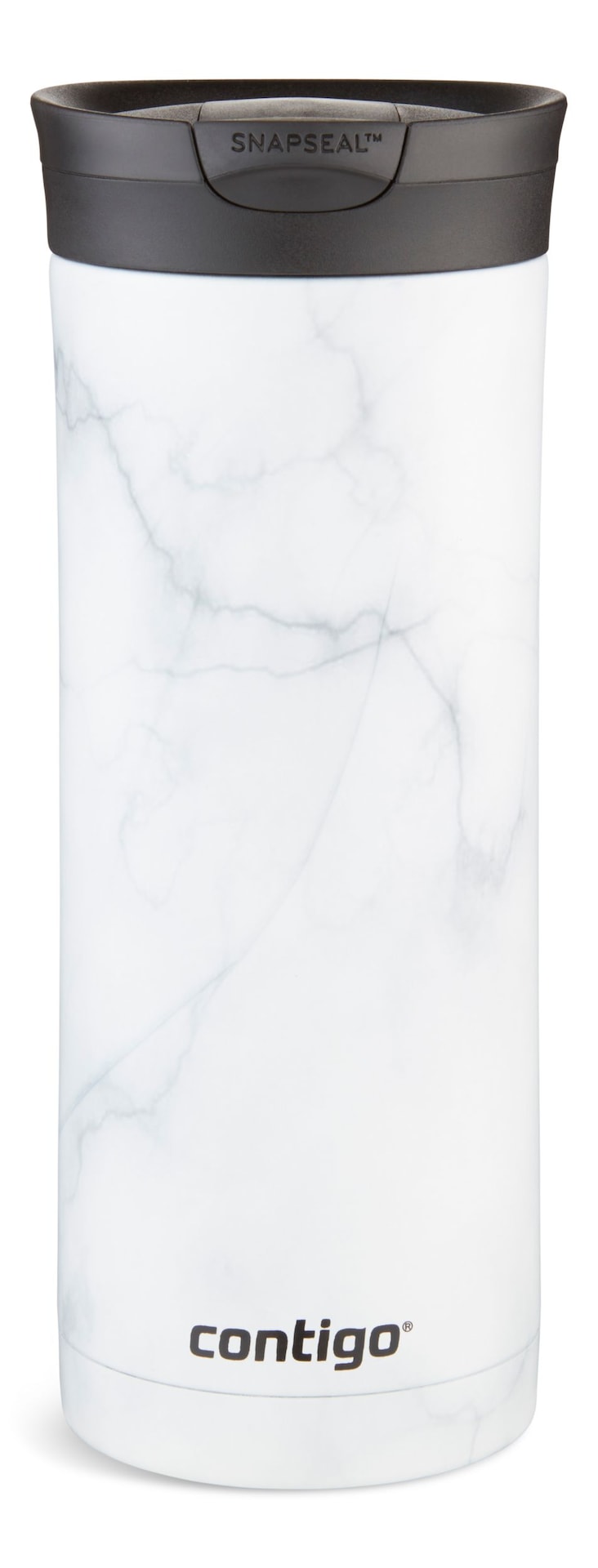 Contigo Huron 2.0 Couture Insulated Stainless Steel Travel Mug, Leak-proof Lid, White Marble, 20-oz Y9