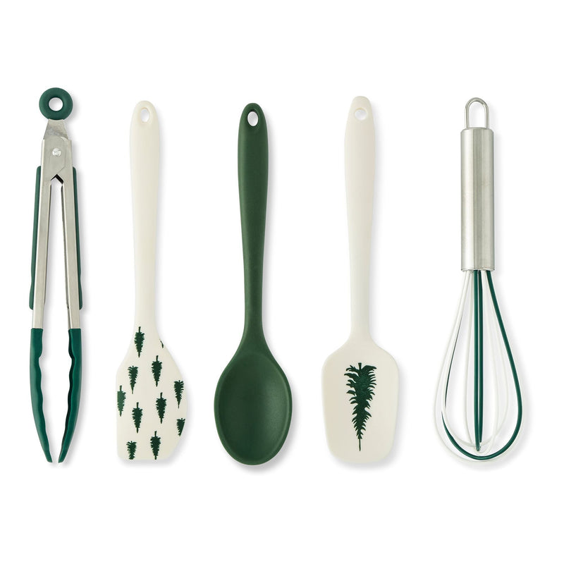 Core Home Evergreen Stain-Resistant Mini Utensils Set, 5-pc Q3