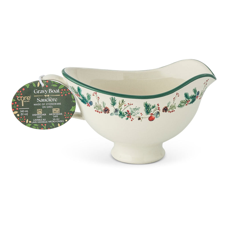 Core Home Winter Berry Gravy Boat, 9.9-cm, Dishwasher Safe W5