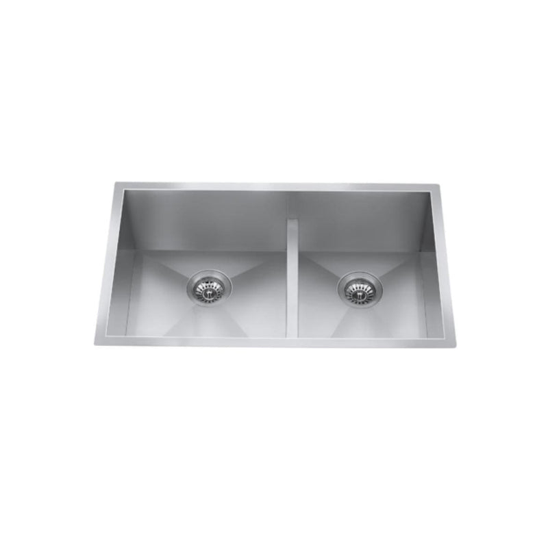 CraftX CXZD771L 32-in Low Divide Stainless Steel Double Bowl Sink B5