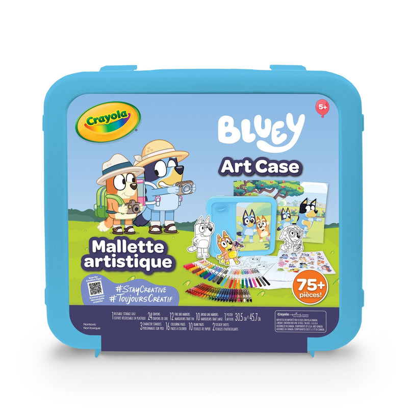 Crayola Bluey Art Case, 78 Pieces, Multicolour S0