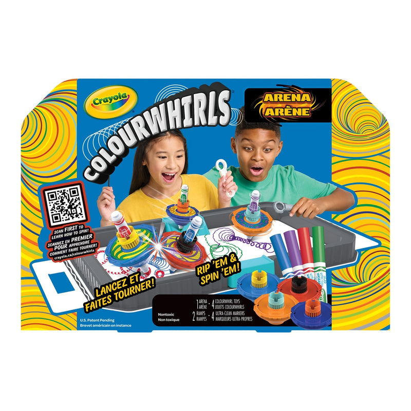 Crayola Colourwhirls 4-Player Arena Set for Ages 6+ N9