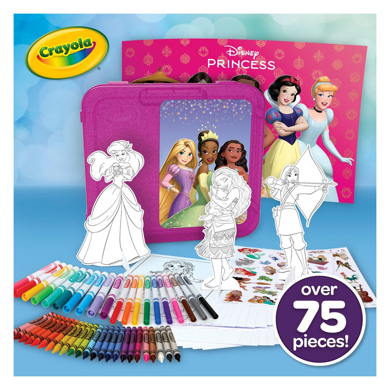 Crayola Disney Princess Art Case, Arts & Crafts Kit for Kids, 79-pc, Ages 5+ R2