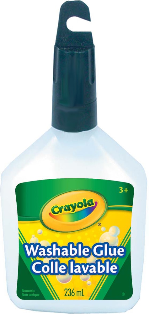 Crayola Washable Glue, White, 236-ml, for Arts & Crafts S5