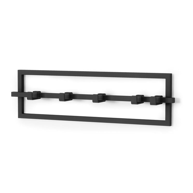 Cubiko 5 Hook Rack, Black U1