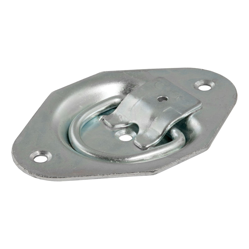 CURT 1-3/8-in x 1-7/8-in Recessed Tie-Down Ring (1200-lb, Clear Zinc) J3