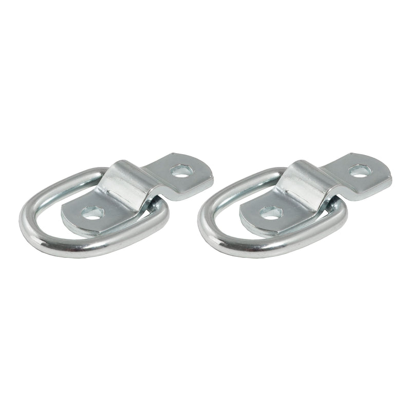 CURT 1-in x 1-1/4-in Surface-Mounted Tie-Down D-Rings, 1200-lb, 2-pk E6