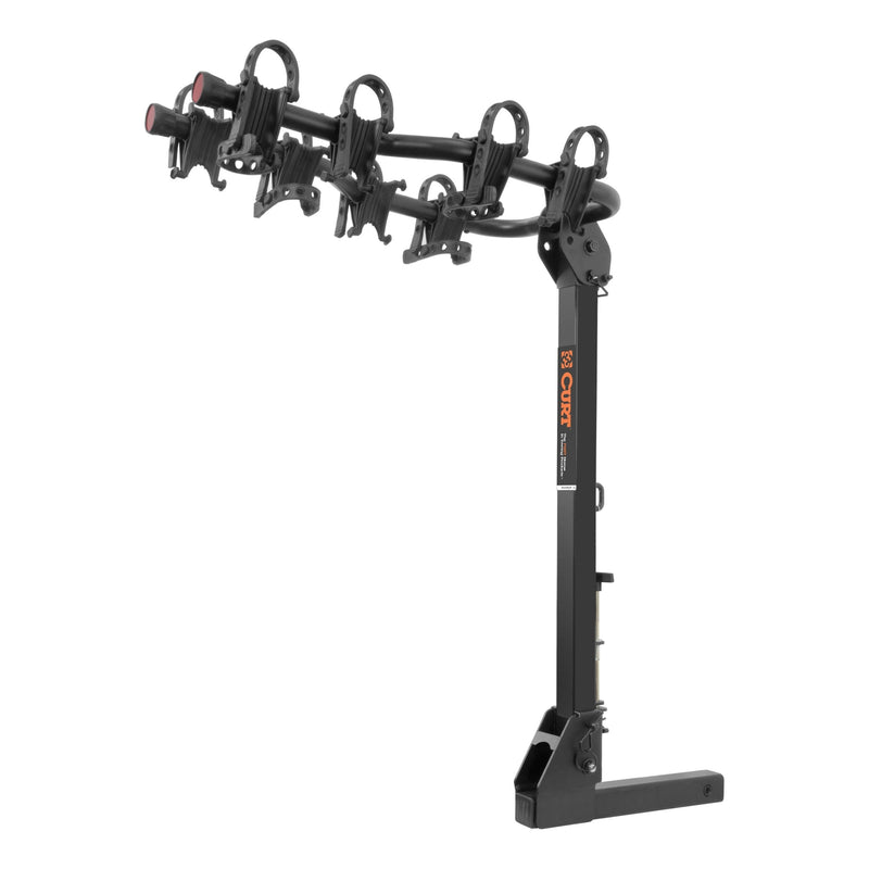 CURT 12126 Premium Hitch-Mounted Bike Rack (4-Bike, 2-in Shank) B6