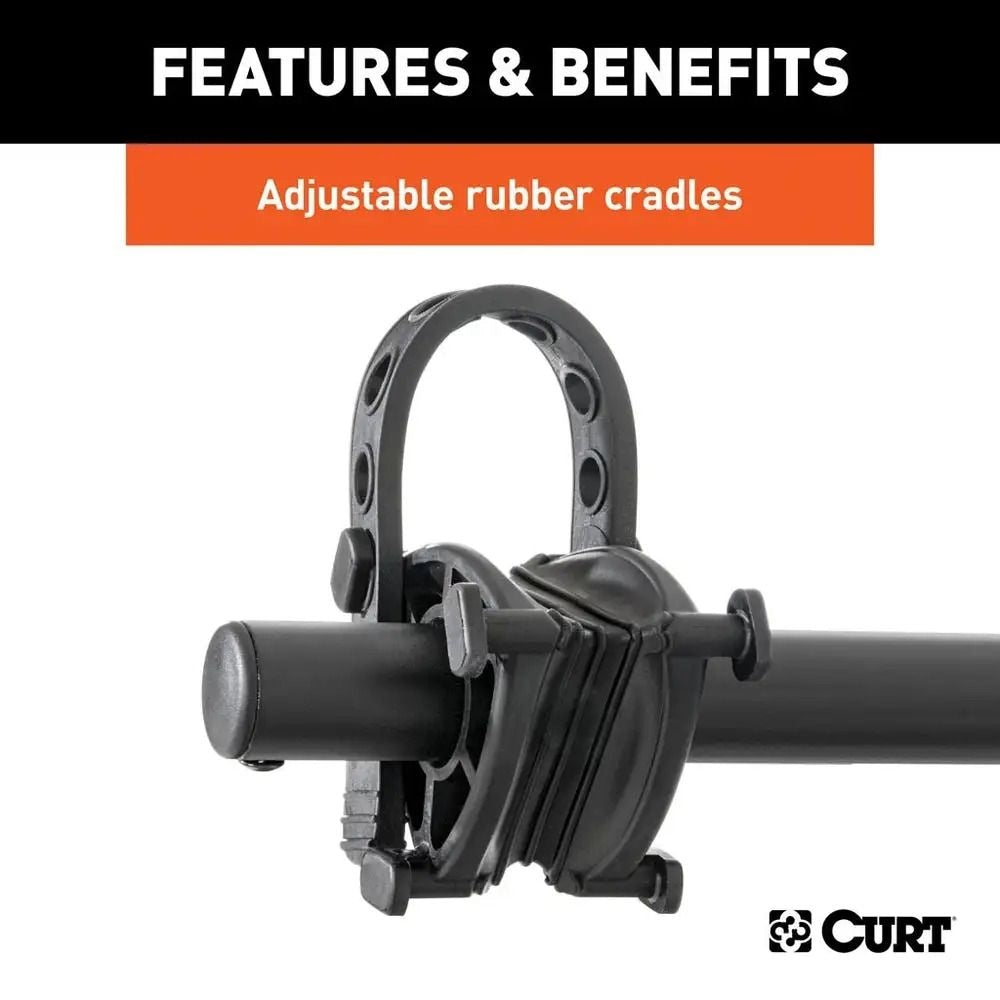 CURT 12126 Premium Hitch-Mounted Bike Rack (4-Bike, 2-in Shank)