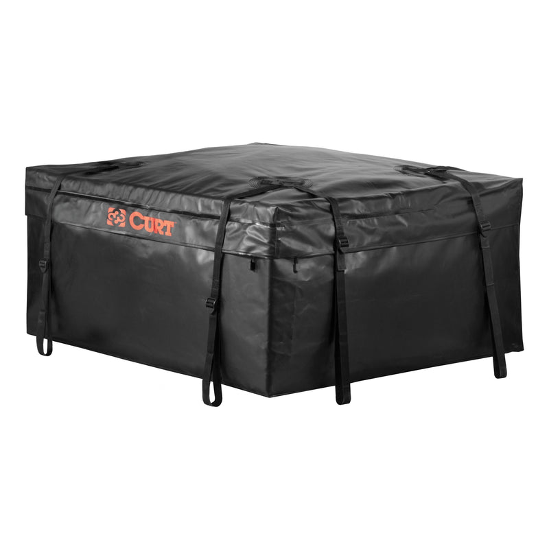CURT 18220 Weather-Resistant Vinyl Roof Top Cargo Bag, Black, 38 x 34 x 18-in K3