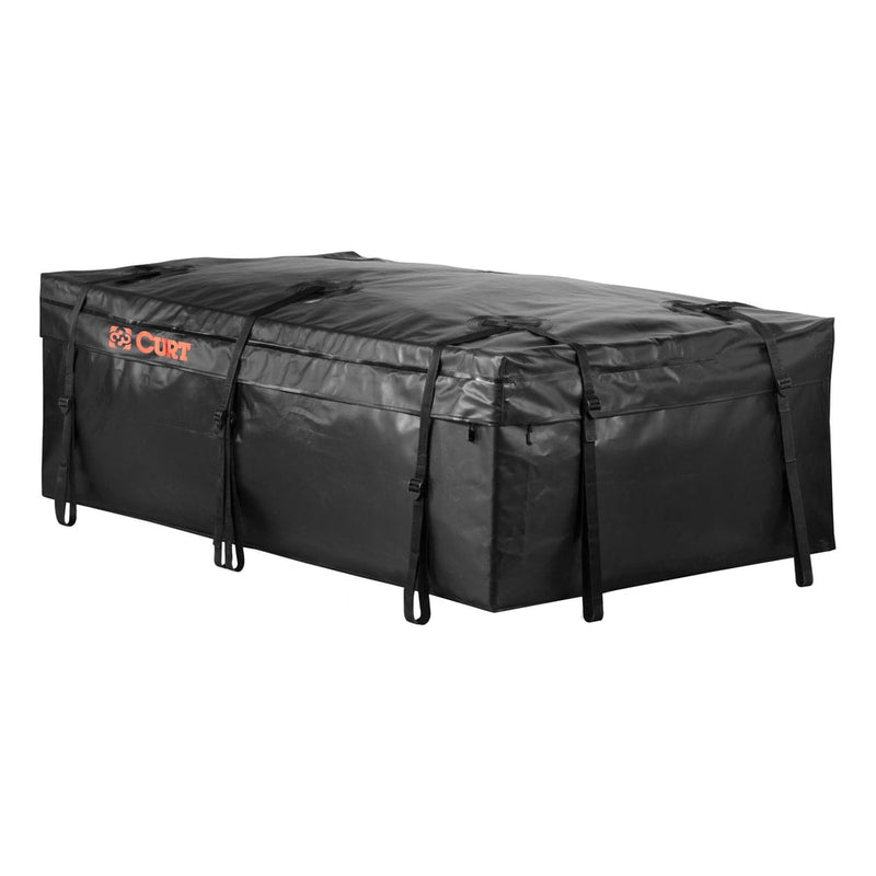CURT 18221 Weather-Resistant Vinyl Roof Top Cargo Bag, Black, 59 x 34 x 21-in N0