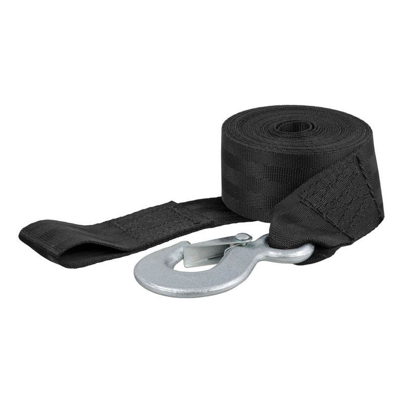 CURT 29450 15-ft Winch Strap with Snap Hook (1,100-lb) B0